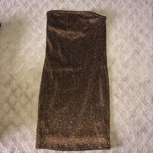 Gold/Black SHIMMERY mini dress